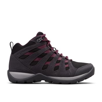 Columbia Redmond V2 Waterproof Mid, Botas De Montaña Negros Rosas Para Mujer | 753960-JYU